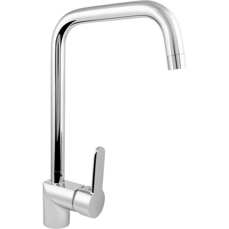 WELLWATER Einhebelmischer, verchromt, 360° schwenkbarer Auslauf - silberfarben