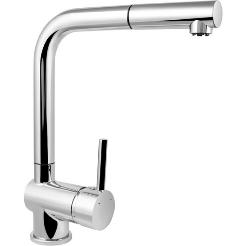 WELLWATER Einhebelmischer, verchromt, 360° schwenkbarer Auslauf - silberfarben