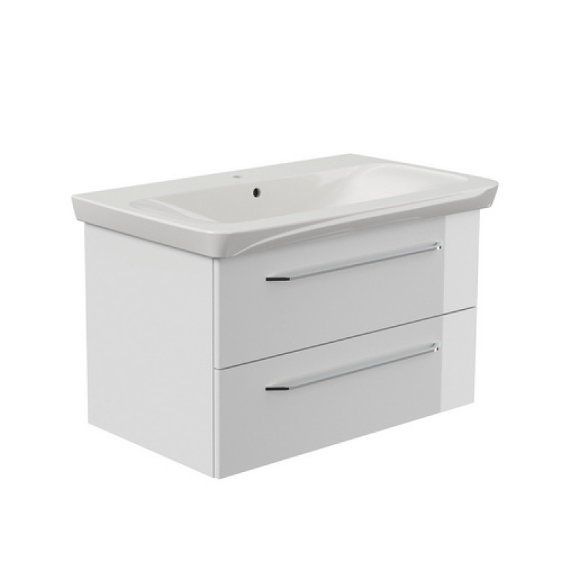 FACKELMANN Waschplatz-Set »MILANO«, 90cm Weiß - weiss – Bild 1 von 2