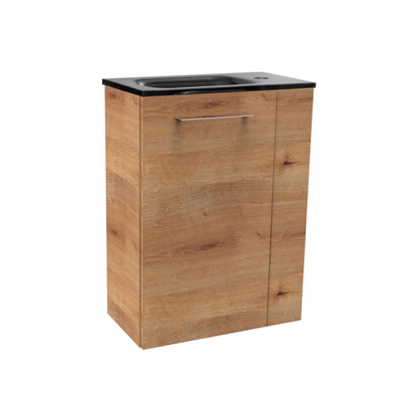FACKELMANN Waschplatz-Set »SBC Gäste Bad«, 45cm links AstEiche - braun – Bild 1 von 4