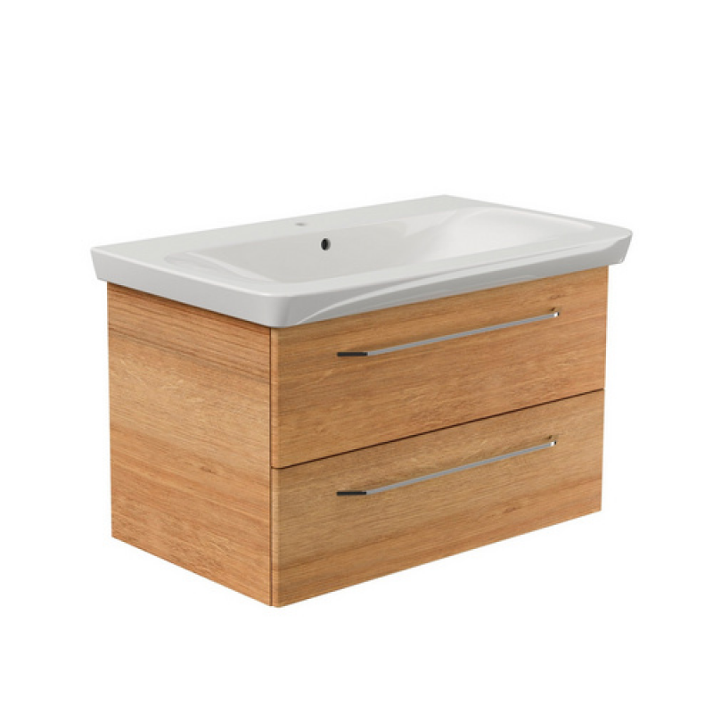 FACKELMANN Waschplatz-Set »MILANO«, 90cm Asteiche - braun – Bild 1 von 2