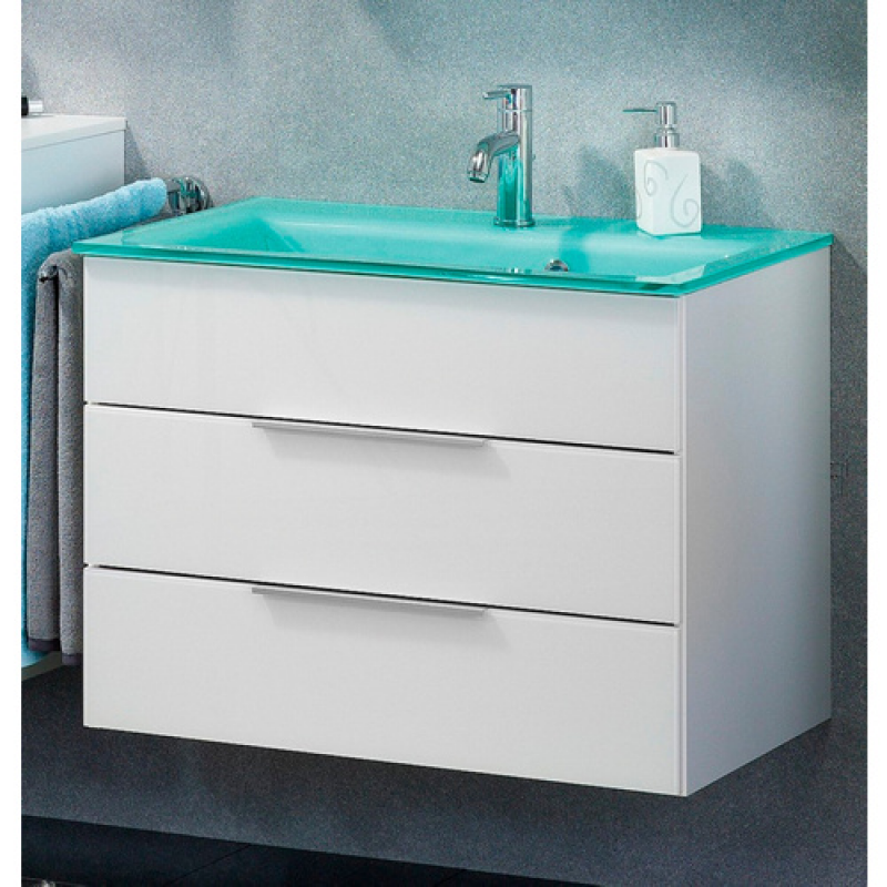 FACKELMANN Waschplatz-Set »KARA«, 80cm Weiß 2Schub - weiss – Bild 1 von 3