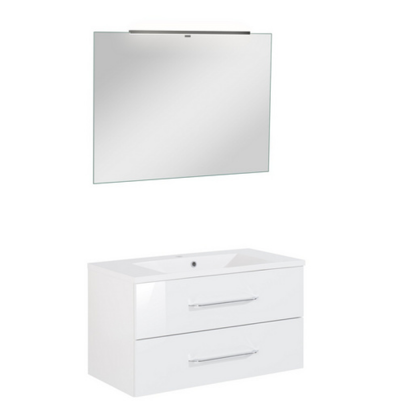 FACKELMANN Waschplatz-Set »B.CLEVER«, 90cm Weiß - weiss – Bild 1 von 5