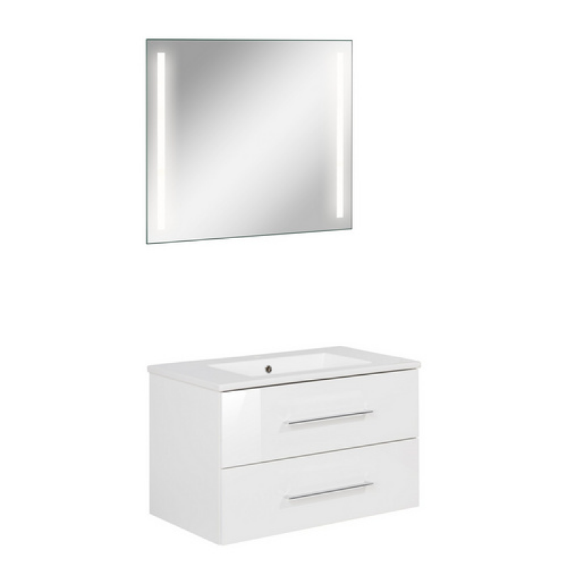 FACKELMANN Waschplatz-Set »B.PERFEKT«, 80cm SPS Weiß - weiss – Bild 1 von 5