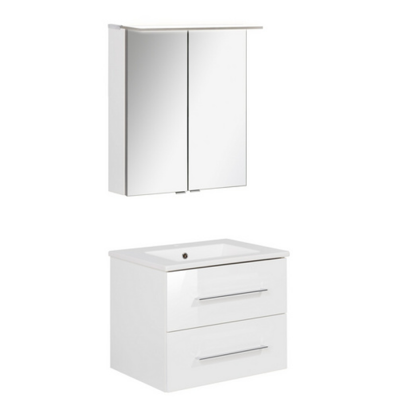 FACKELMANN Waschplatz-Set »B.PERFEKT«, 60cm SPS Weiß - weiss – Bild 1 von 5