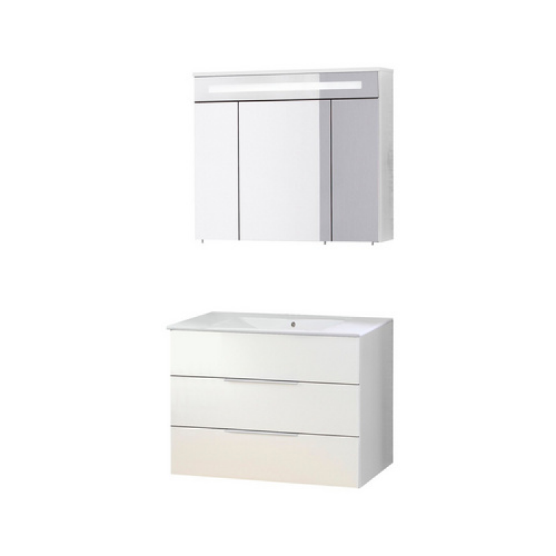 FACKELMANN Waschplatz-Set »KARA«, 80cm Weiß 2Schub - weiss – Bild 1 von 5