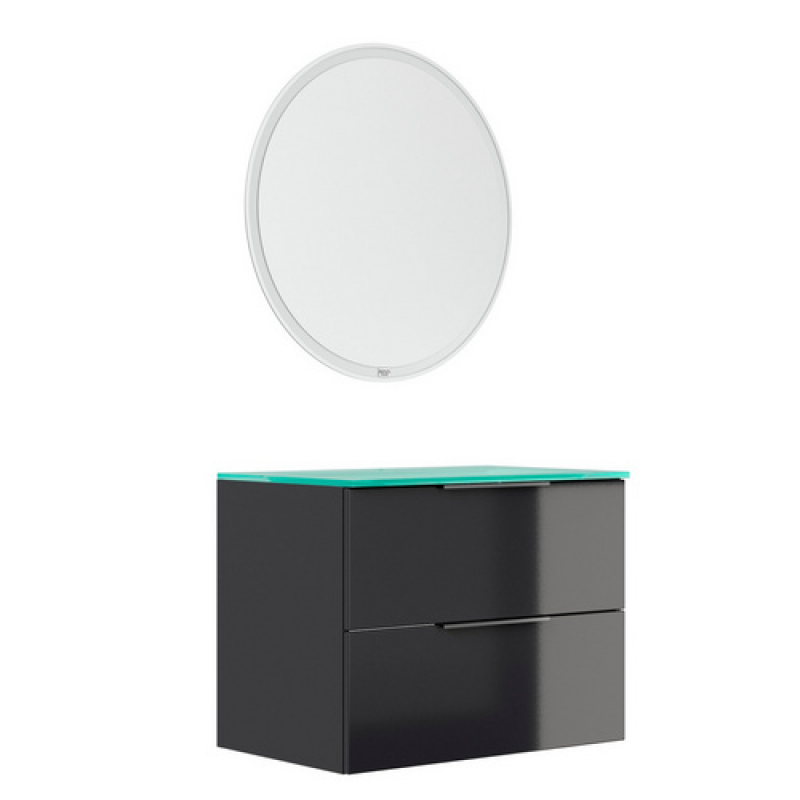 FACKELMANN Waschplatz-Set »LUNA«, 80cm Anthrazit - grau – Bild 1 von 2