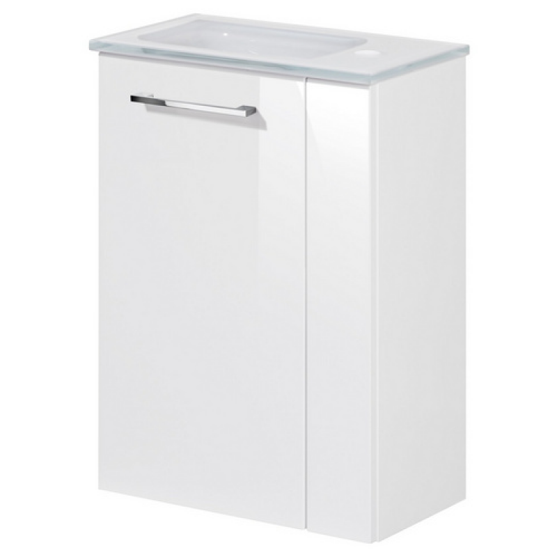 FACKELMANN Waschplatz-Set »SBC Gäste Bad«, 45cm links Weiß - weiss – Bild 1 von 5