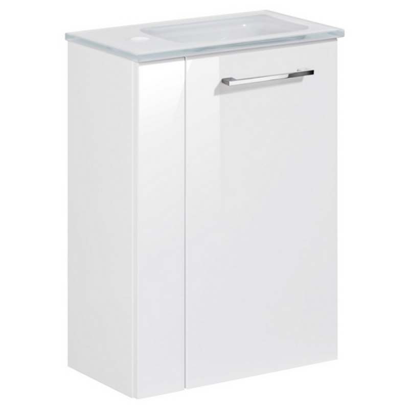 FACKELMANN Waschplatz-Set »SBC Gäste Bad«, 45cm rechts Weiß - weiss – Bild 1 von 4