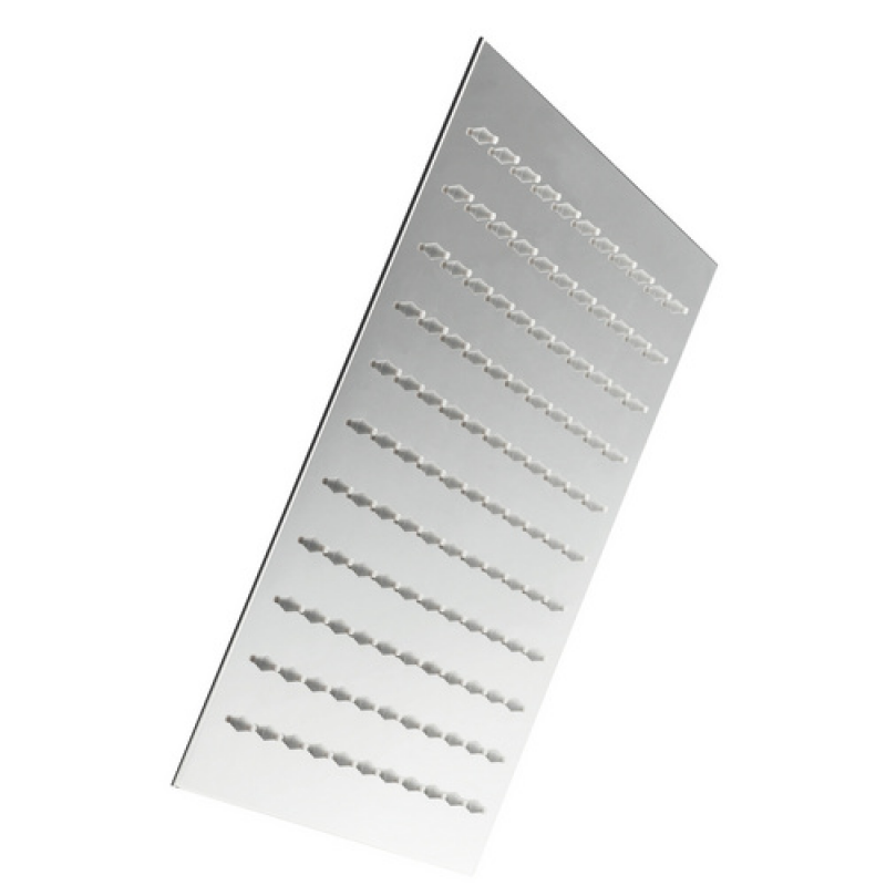 WELLWATER Brause »Aera«, LxB: 25 x 25 cm, eckig, chromfarben - silberfarben