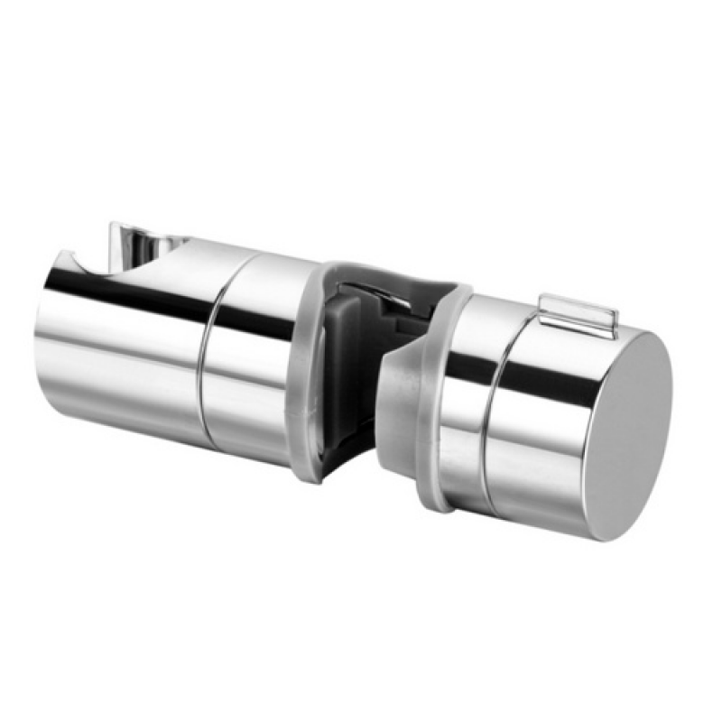 WELLWATER Brausestangen-Gleiter, für Brausestangen 18-25 mm, chromfarben - silberfarben