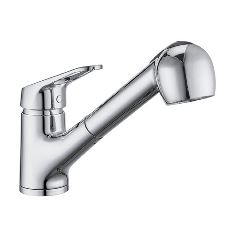 WELLWATER Küchenarmatur »Andria«, ausziehbare Brause, chromfarben - silberfarben
