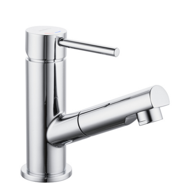 WELLWATER Küchenarmatur »Caserta«, ausziehbare Brause, chromfarben - silberfarben