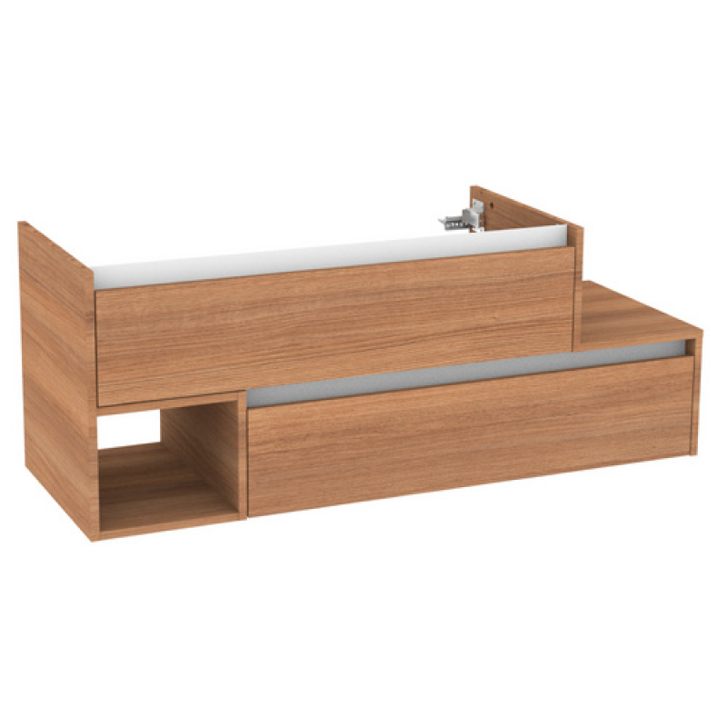 FACKELMANN Waschtischunterbau »VITA«, VITA L-WT-Unterbau links 1301x500x460 - braun – Bild 1 von 5