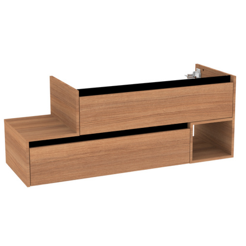 FACKELMANN Waschtischunterbau »VITA«, VITA L-WT-Unterbau rechts 1301x500x460 - braun – Bild 1 von 5