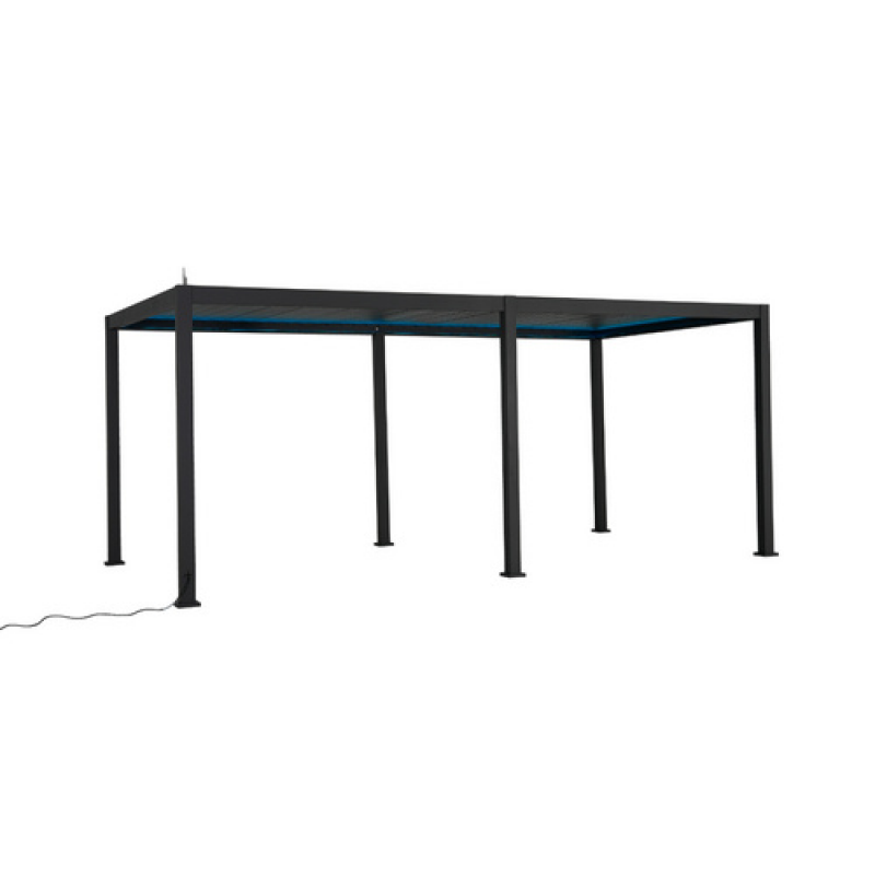 Mr. GARDENER Pergola »Classic 111 Automatik«, BxTxH: 300 x 600 x 250 cm, Aluminium, anthrazit - grau – Bild 1 von 2