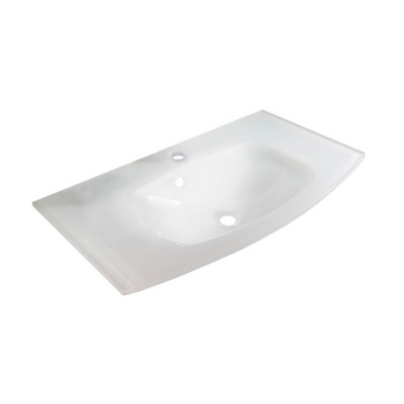 FACKELMANN Waschbecken »VERONA«, BxHxT: 80,1x12,2x46,2 cm - weiss – Bild 1 von 5