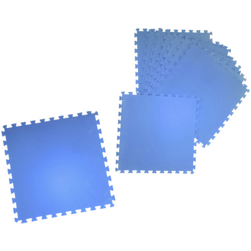 HAPPY PEOPLE Poolmatte »EVA«, LxB: 50 x 50 cm, 8 Stück, Polyethylen (PE) - blau – Bild 1 von 4