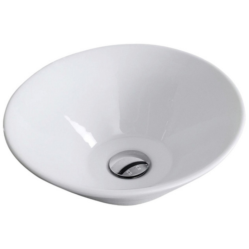 FACKELMANN Waschbecken, Keramik, BxHxT: 42 x 15,5 x 42 cm - weiss – Bild 1 von 2