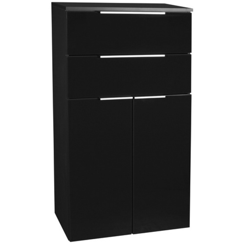 FACKELMANN Doppel-Midischrank »KARA«, 2 Türen, 2 Schubladen, BxHxT: 60,4 x 106,5 x 32 cm - grau – Bild 1 von 2