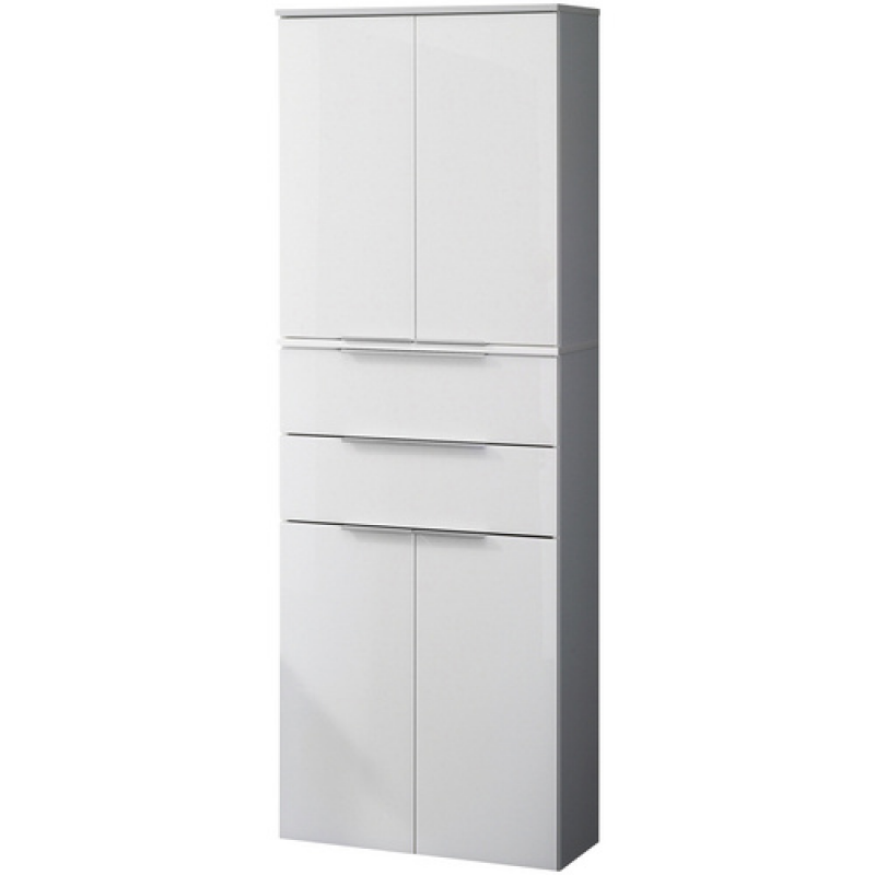 FACKELMANN Hochschrank »KARA«, 4 Türen, 2 Schubladen, BxHxT: 60,4 x 176,1 x 32 cm - weiss – Bild 1 von 3