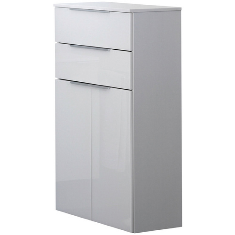 FACKELMANN Doppel-Midischrank »KARA«, 2 Türen, 2 Schubladen, BxHxT: 60,4 x 106,5 x 32 cm - weiss – Bild 1 von 3