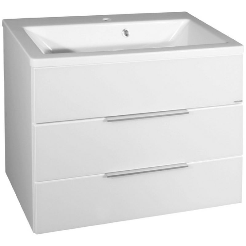 FACKELMANN Waschtischunterschrank »KARA«, BxHxT: 79,4 x 58,7 x 48,8 cm - weiss – Bild 1 von 4