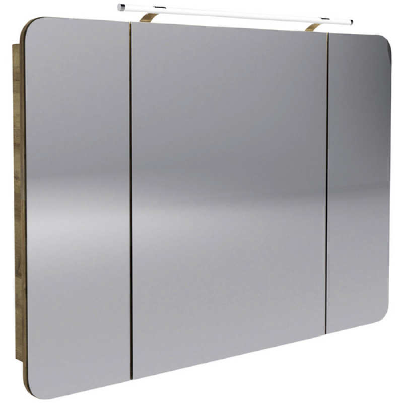 FACKELMANN Spiegelschrank »MILANO«, BxHxT: 109,9 x 78 x 15,8 cm, 6500 K, kaltweiß - grau – Bild 1 von 5