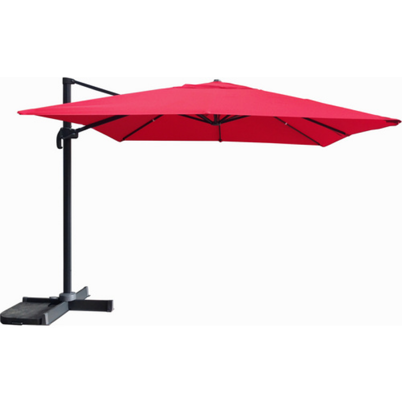 CASAYA Pendelschirm »Paros«, BxHxL: 300 x 255 x 300 cm, Sonnenschutzfaktor: 80+ - rot