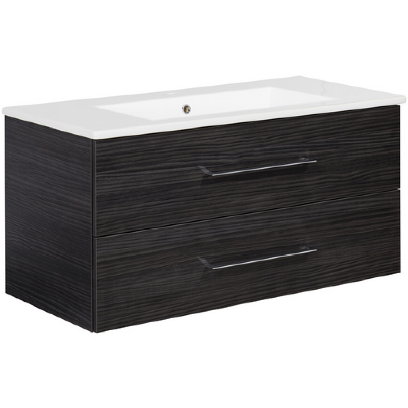 FACKELMANN Badmöbel-Set »b.perfekt«, Dark-Oak, BxHxT: 103x50,9x48 cm - grau – Bild 1 von 5