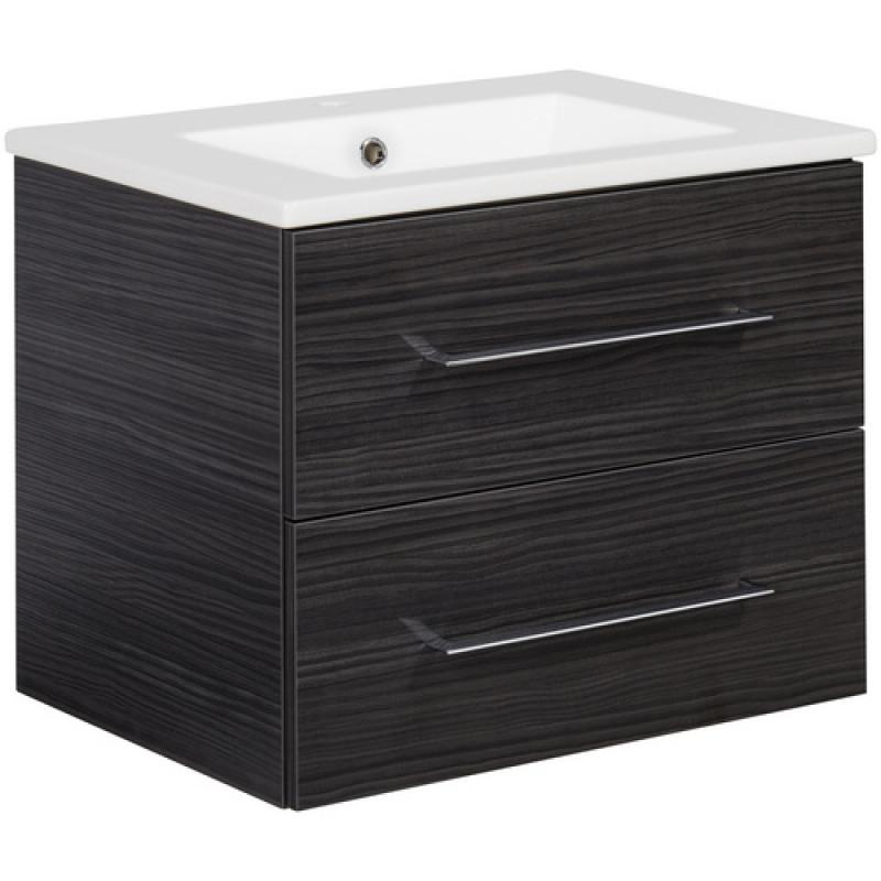 FACKELMANN Badmöbel-Set »b.perfekt«, Dark-Oak, BxHxT: 62,2x50,9x48 cm - grau – Bild 1 von 5