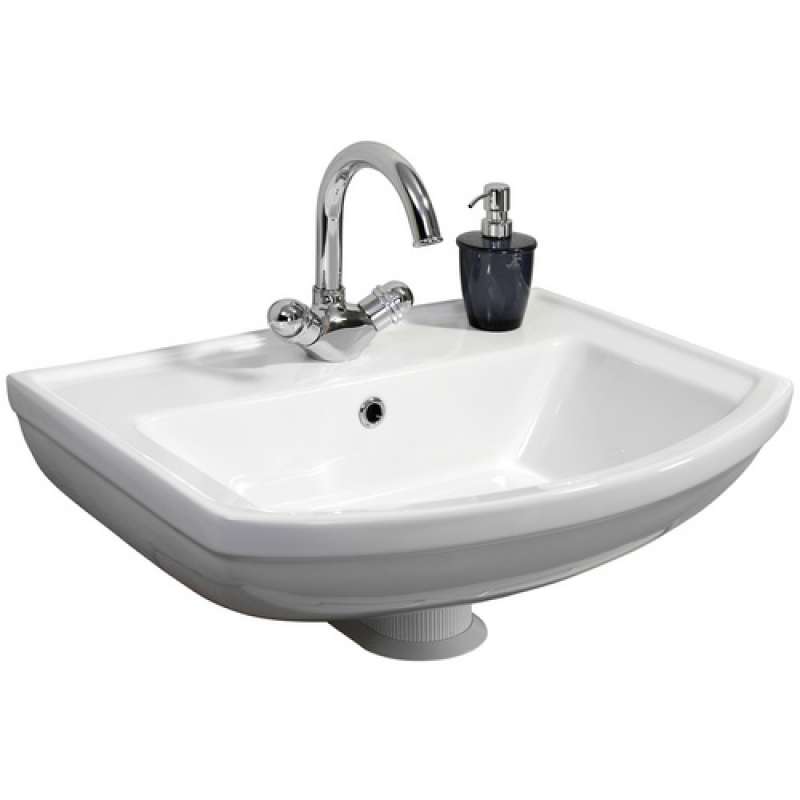 FACKELMANN Waschbecken »STAR«, BxHxT: 61x18,7x48,5 cm - weiss – Bild 1 von 3