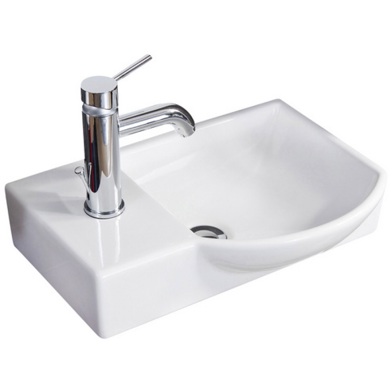 FACKELMANN Waschbecken »SBC Gäste Bad«, BxHxT: 45,5x14,5x32 cm - weiss – Bild 1 von 3
