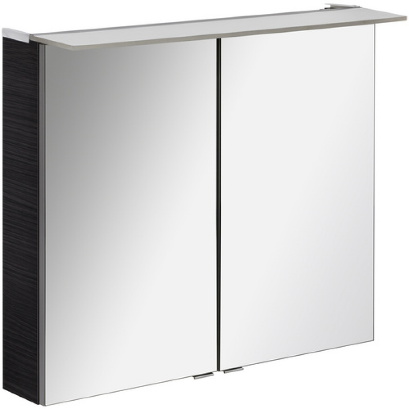 FACKELMANN Spiegelschrank »b.perfekt«, BxHxT: 80 x 69,4 x 23,1 cm, 4250 K, neutralweiß, 7.5W - grau – Bild 1 von 5