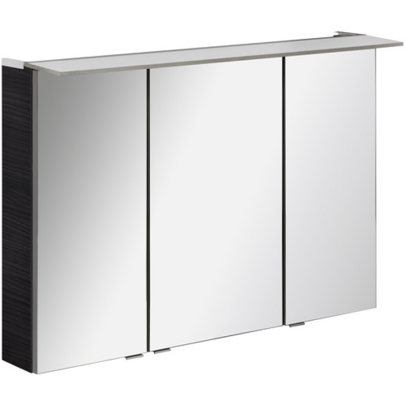 FACKELMANN Spiegelschrank »b.perfekt«, BxHxT: 100 x 69,4 x 23,1 cm, 4250 K, neutralweiß, 9.4W - grau – Bild 1 von 5