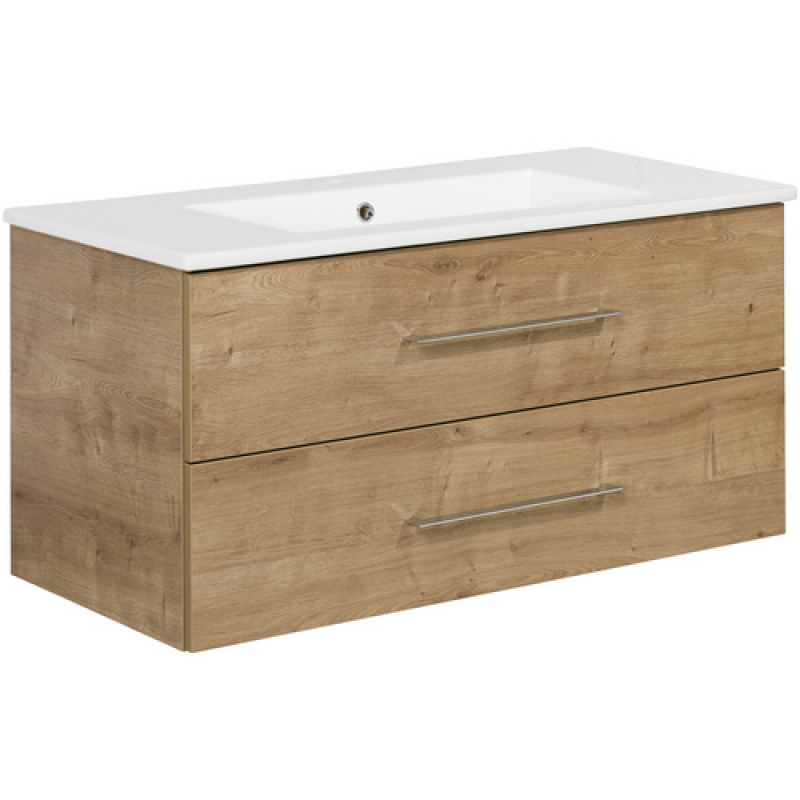 FACKELMANN Badmöbel-Set »b.perfekt«, Asteiche, BxHxT: 103x50,9x48 cm - braun – Bild 1 von 5