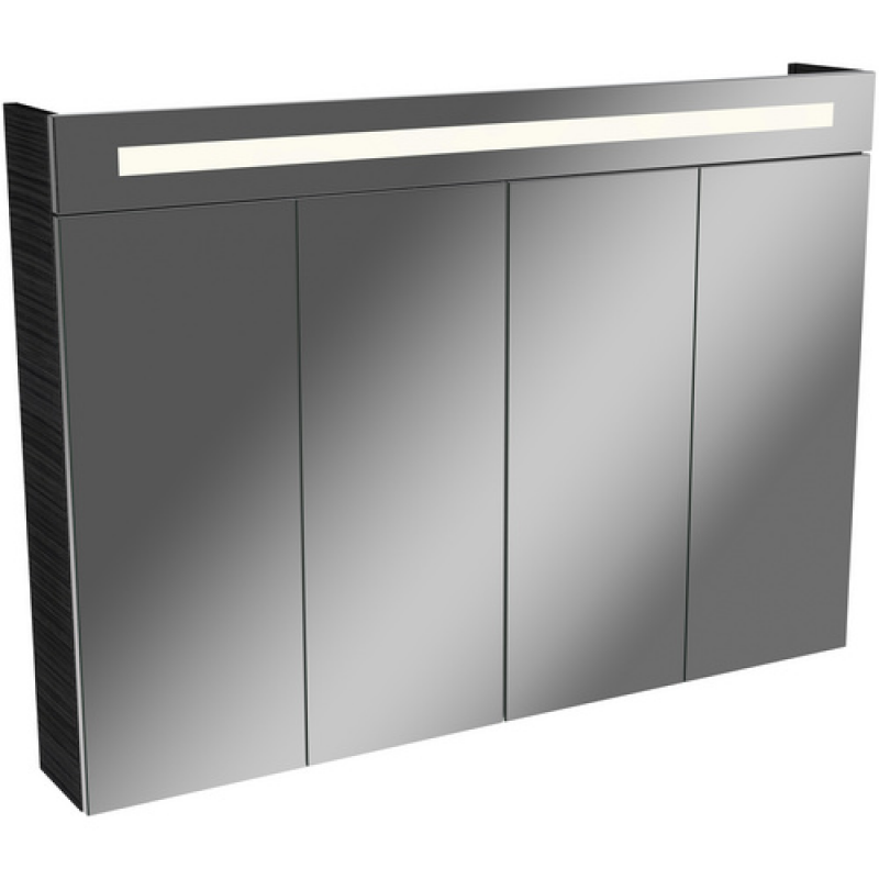 FACKELMANN Spiegelschrank »LINO«, BxHxT: 111 x 78,4 x 16,2 cm, 6000 K, kaltweiß, 10W - grau – Bild 1 von 3