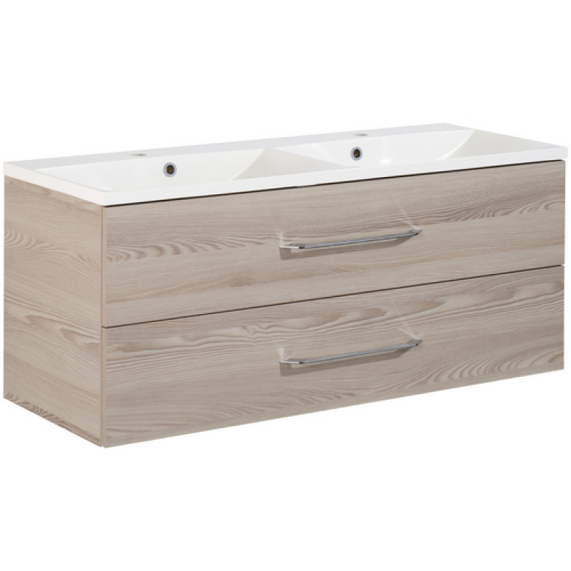 FACKELMANN Badmöbel-Set »B.clever«, Alaska-Esche, BxHxT: 120x50,8x46 cm - braun – Bild 1 von 5