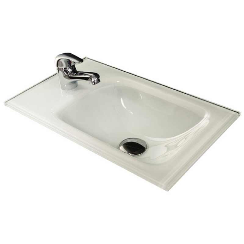 FACKELMANN Waschbecken »SBC Gäste Bad«, BxHxT: 45x9,7x25 cm - weiss – Bild 1 von 3