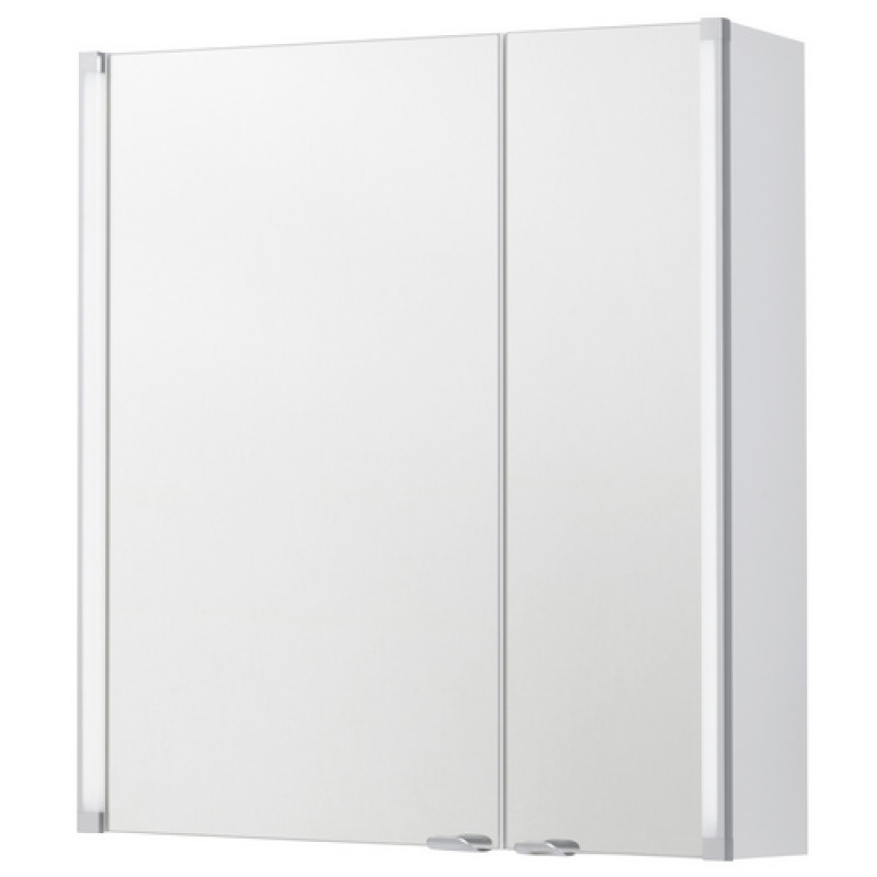 FACKELMANN Spiegelschrank »LED LINE«, BxHxT: 60,7 x 66,6 x 16,4 cm, 6000 - 6500 K, kaltweiß, 2W - grau – Bild 1 von 5
