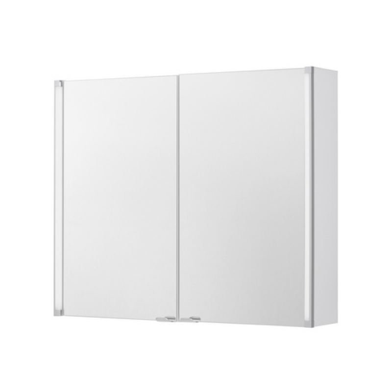 FACKELMANN Spiegelschrank »LED LINE«, BxHxT: 80,7 x 66,6 x 16,4 cm, 6000 - 6500 K, kaltweiß, 2W - grau – Bild 1 von 5
