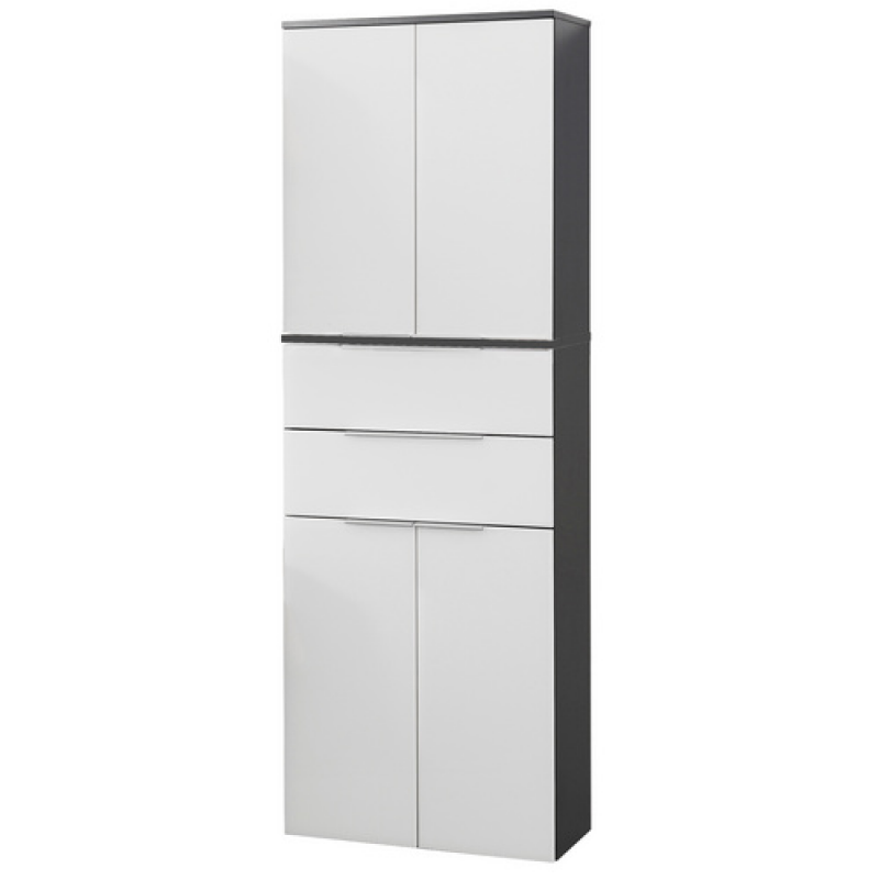 FACKELMANN Hochschrank »KARA«, 4 Türen, 2 Schubladen, BxHxT: 60,4 x 176,1 x 32 cm - weiss – Bild 1 von 3