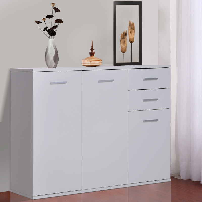 HOMCOM® Kommode Sideboard Schubladenkommode 106x35x76cm Aosom – Bild 1 von 2