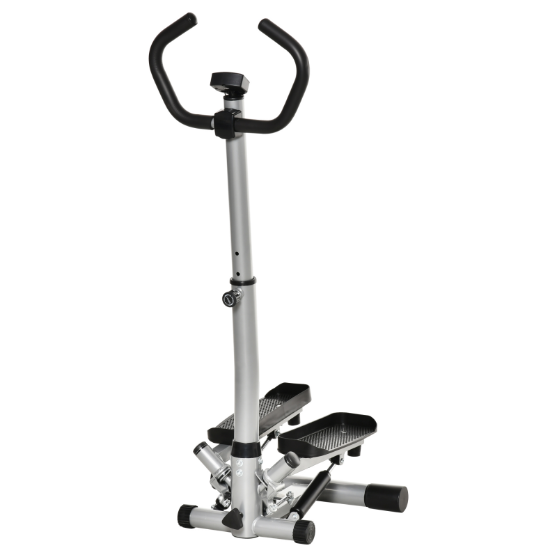 HOMCOM Stepper Heimtrainer Fitnessgerät mit Handgriff für Bein- und Po-Training, LCD-Bildschirm, verstellbare Geschwindigkeit Aosom.de – Bild 1 von 2