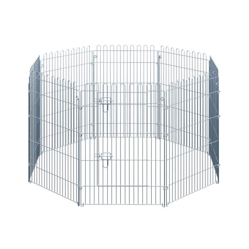 PawHut Freilaufgehege für Welpen 8-teiliges Laufstall Set 63x91 cm sicher stabil für Hunde & Haustiere Aosom.de – Bild 1 von 2
