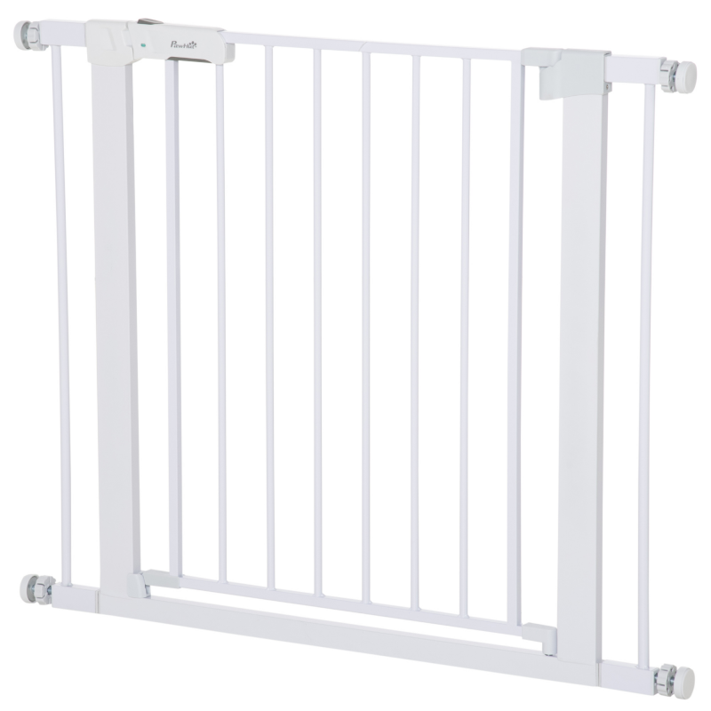 PawHut Türschutzgitter Treppengitter verstellbar 75-96cm Auto-Close für Hunde & Haustiere Aosom.de – Bild 1 von 2