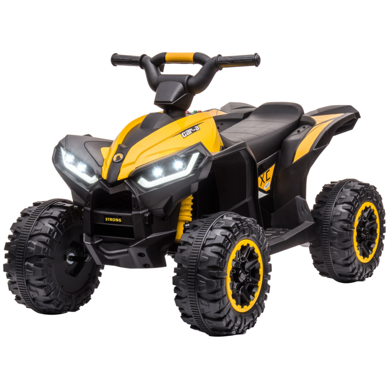 HOMCOM Elektro Quad für Kinder, Kinder Quad mit Vorwärts-, Rückwärtsfunktion, USB-Anschluss, MP3-Musikplayer, Kinderfahrzeug mit 2 Motoren Aosom – Bild 1 von 2