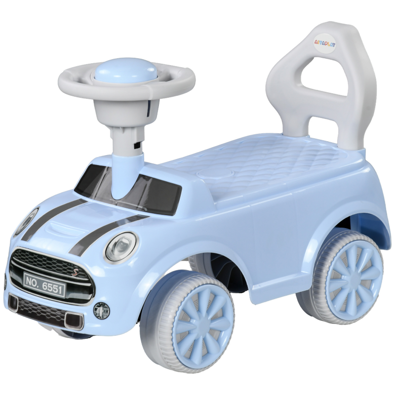AIYAPLAY Kinder Rutschauto mit Kippschutz, Rutscherfahrzeug für Kinder, hellblau, 53 x 52 x 35 cm, ideales Kinderfahrzeug für drinnen & draußen Aosom.de – Bild 1 von 2