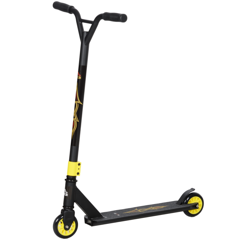 HOMCOM Stunt Scooter, Funscooter, Stuntscooter mit ABEC 9 Kugellagern, Kickscooter mit 100 mm Kunstleder Räder, Tretroller, Cityroller, Trick Roller für Kinder ab 14 Jahre Aosom – Bild 1 von 2