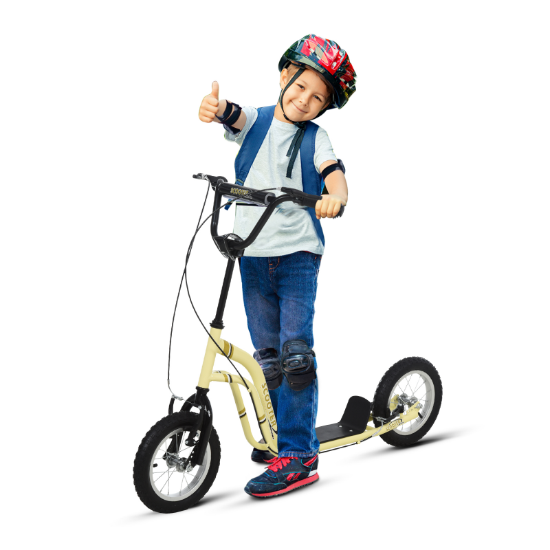 HOMCOM Kinderroller ab 5 Jahren, Scooter Tretroller Cityroller mit 12 Zoll Luftreifen und Gummi Kickboard für sicheren Fahrspaß Aosom.de – Bild 1 von 2